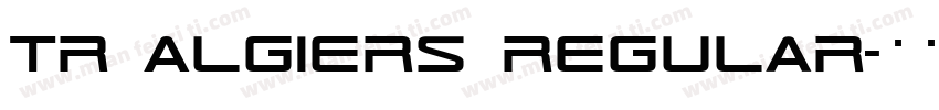 TR Algiers Regular字体转换